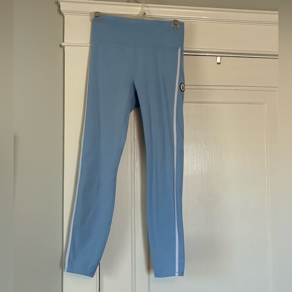 Vuori Oxford Blue Track Leggings, Size Small